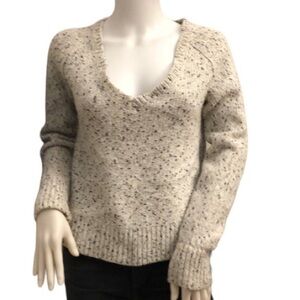 Banana Republic Black and White Wool Blend Sweater Small